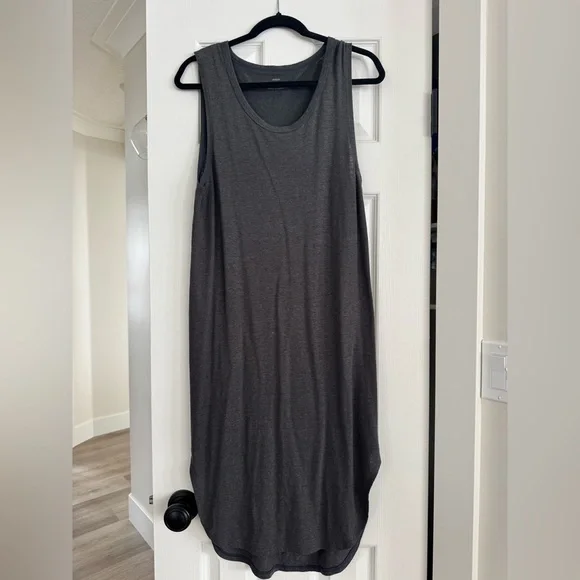 Aerie Relaxed Sleeveless Tank Dress - Charcoal - Picture 1 of 1